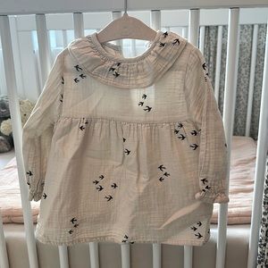 Cotton Buho girls dress 12 Months